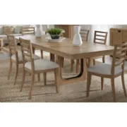 Extendable Solid Wood Base Dining Table