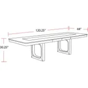 Extendable Solid Wood Base Dining Table