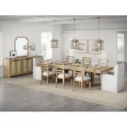 Extendable Solid Wood Base Dining Table