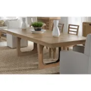 Extendable Solid Wood Base Dining Table