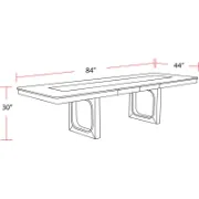Extendable Solid Wood Base Dining Table