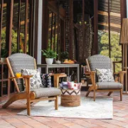 Rectangular Mahogany Outdoor Buffet & Console Table