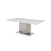 Dining Table with Stainless Steel Base