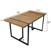 Modern Mid-Century Inspired Dining Table