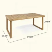 Rectangular Acacia Outdoor Coffee Table