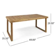 Rectangular Acacia Outdoor Coffee Table