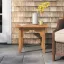 Square Teak Outdoor Side Table