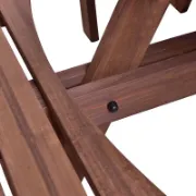 Round Fir Outdoor Picnic Table