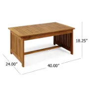 Rectangular Outdoor Coffee Table