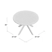 Round Acacia Outdoor Dining Table