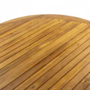 Round Acacia Outdoor Dining Table