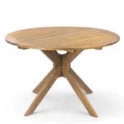 Round Acacia Outdoor Dining Table