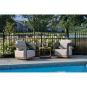 Swivel Outdoor Teak Chair