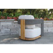 Swivel Outdoor Teak Chair