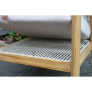 Winged Teak Wicker Lounge Pair