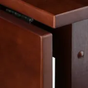 Counter-Height Extendable Solid Wood Dining Table