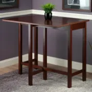 Counter-Height Extendable Solid Wood Dining Table
