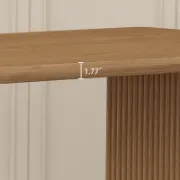 Rectangular Solid Pine Wood Dining Table