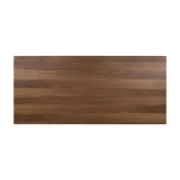Rectangular Solid Walnut Wood Dining Table