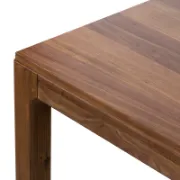 Rectangular Solid Walnut Wood Dining Table