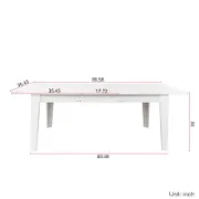 Extendable Dining Table with Woodgrain Design