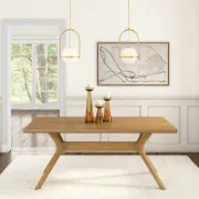 Cross Leg Rectangular Dining Table