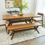 Cross Leg Rectangular Dining Table