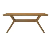 Cross Leg Rectangular Dining Table