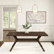 Cross Leg Rectangular Dining Table