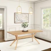 Cross Leg Rectangular Dining Table