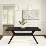 Cross Leg Rectangular Dining Table