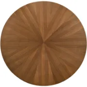 Round Solid Wood Base Dining Table