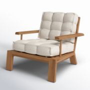 Wide-Leg Outdoor Chair