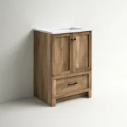 Single Bathroom Vanity with Engineered Marble Top