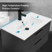 Single Bathroom Vanity with Ceramic Sink Top