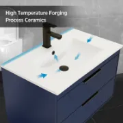 Single Bathroom Vanity with Ceramic Sink Top