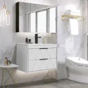 Single Bathroom Vanity with Ceramic Sink Top