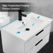 Single Bathroom Vanity with Ceramic Sink Top