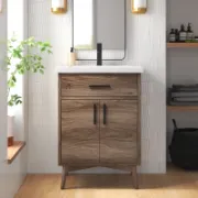 Single Bathroom Vanity with Ceramic Sink Top