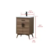 Single Bathroom Vanity with Ceramic Sink Top