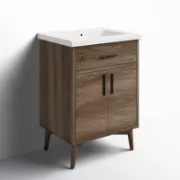 Single Bathroom Vanity with Ceramic Sink Top