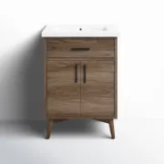 Single Bathroom Vanity with Ceramic Sink Top