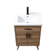 Single Bathroom Vanity with Ceramic Sink Top