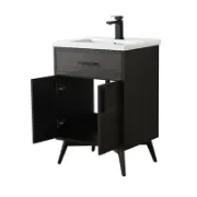 Single Bathroom Vanity with Ceramic Sink Top