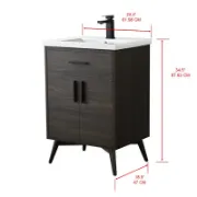 Single Bathroom Vanity with Ceramic Sink Top