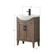 Single Bathroom Vanity with Ceramic Top