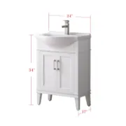 Single Bathroom Vanity with Ceramic Top