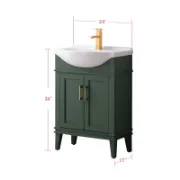 Single Bathroom Vanity with Ceramic Top