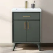 Single Bathroom Vanity with Ceramic Top
