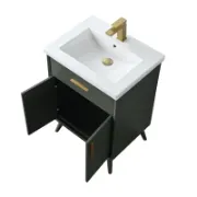 Single Bathroom Vanity with Ceramic Top